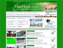 Tablet Screenshot of immobilier-tenerife.com